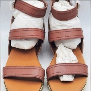 Chelsea & Violet Dax Ankle Strap Chain Flatform Sandals☆